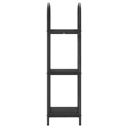 Bücherregal Schwarz Eichen-Optik 40 x 30 x 109 cm Holzwerkstoff