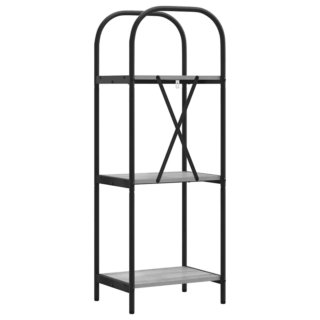 vidaXL Bücherregal Graues Sonoma 40 x 30 x 109 cm Holzwerkstoff