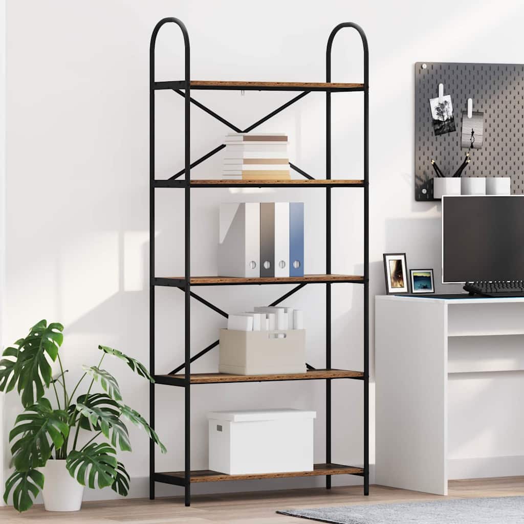 vidaXL Bücherregal Altholz 80 x 30 x 183 cm Holzwerkstoff