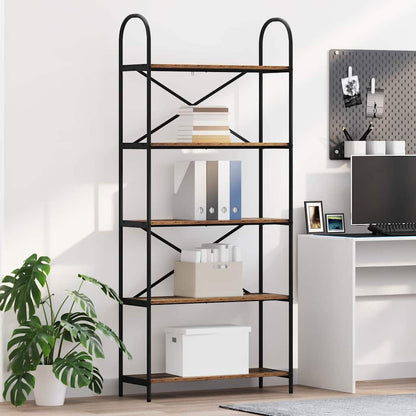 vidaXL Bücherregal Altholz 80 x 30 x 183 cm Holzwerkstoff