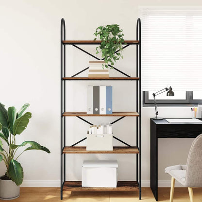 vidaXL Bücherregal Altholz 80 x 30 x 183 cm Holzwerkstoff