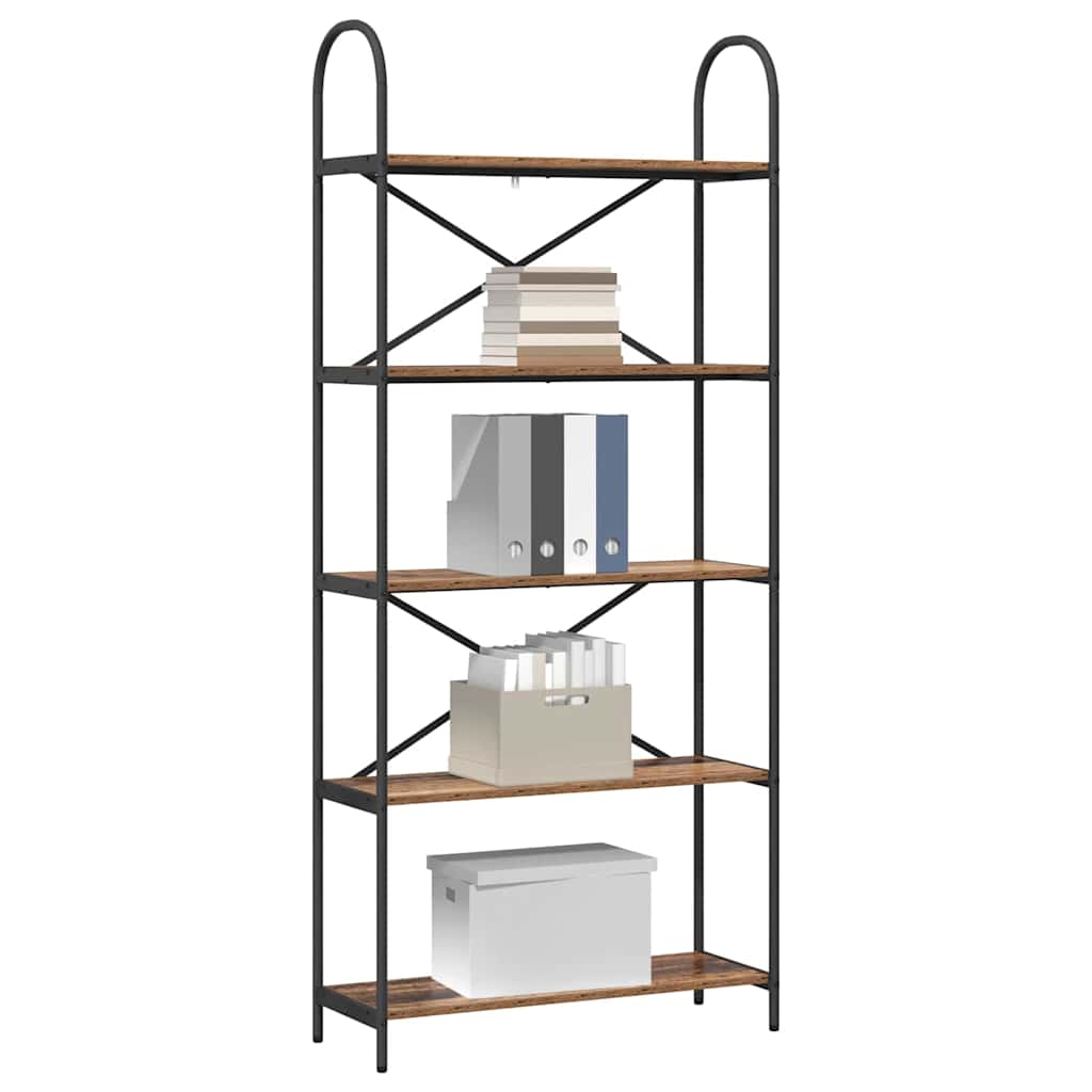 vidaXL Bücherregal Altholz 80 x 30 x 183 cm Holzwerkstoff