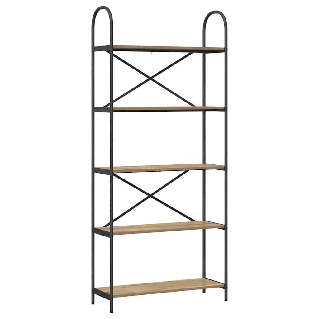 Bücherregal Artisan-Eiche 80 x 30 x 183 cm Holzwerkstoff