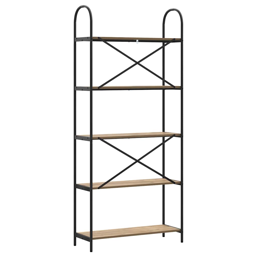 Bücherregal Artisan-Eiche 80 x 30 x 183 cm Holzwerkstoff