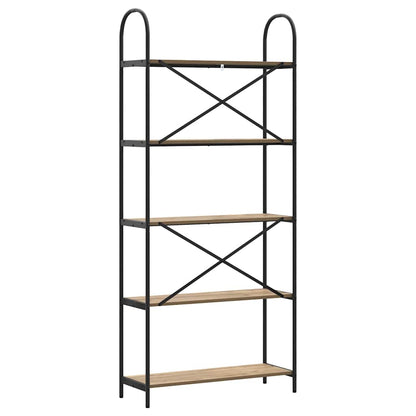 Bücherregal Artisan-Eiche 80 x 30 x 183 cm Holzwerkstoff