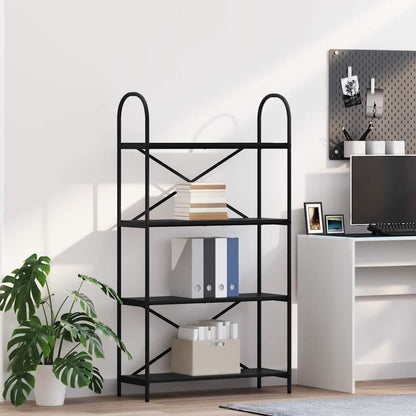 vidaXL Bücherregal Schwarz Eichen-Optik 80 x 30 x 146 cm Holzwerkstoff