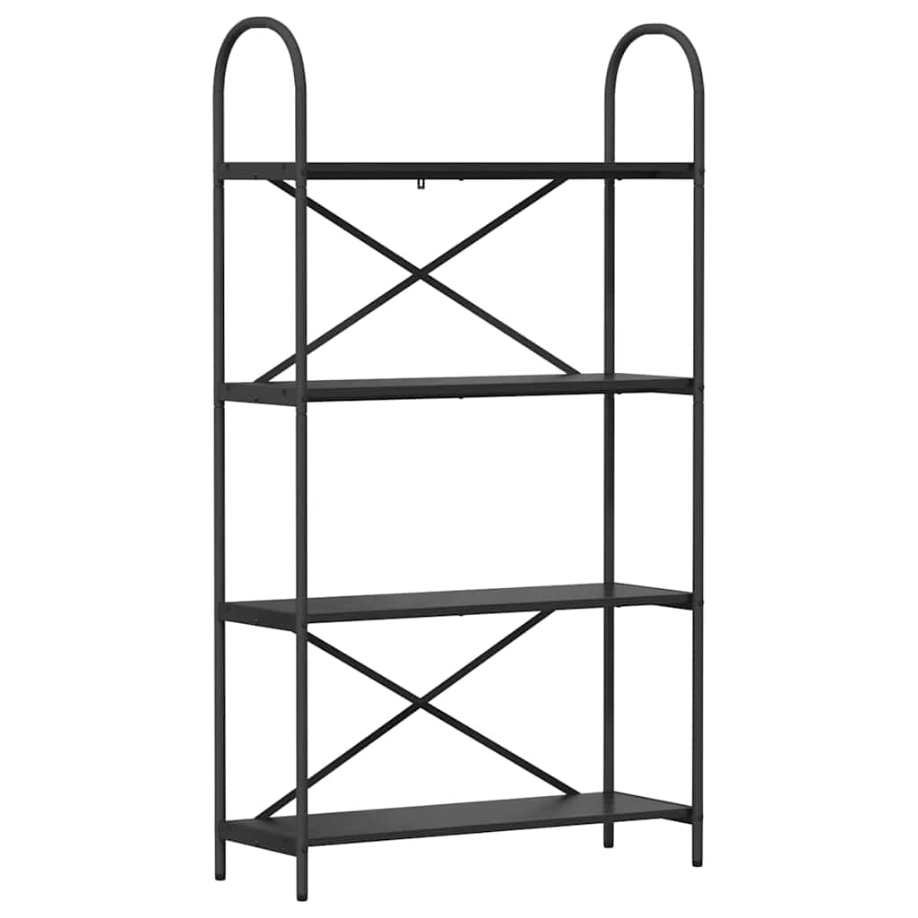 vidaXL Bücherregal Schwarz Eichen-Optik 80 x 30 x 146 cm Holzwerkstoff
