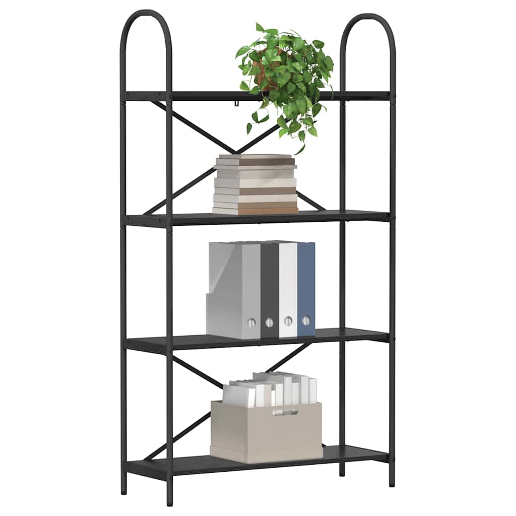 vidaXL Bücherregal Schwarz Eichen-Optik 80 x 30 x 146 cm Holzwerkstoff