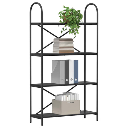 vidaXL Bücherregal Schwarz Eichen-Optik 80 x 30 x 146 cm Holzwerkstoff