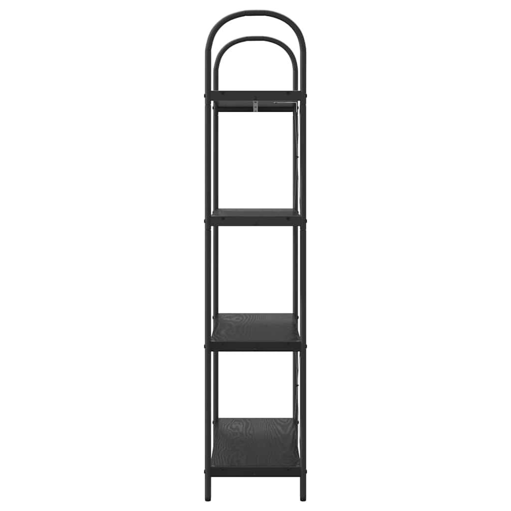 vidaXL Bücherregal Schwarz Eichen-Optik 80 x 30 x 146 cm Holzwerkstoff