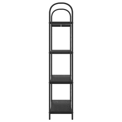 vidaXL Bücherregal Schwarz Eichen-Optik 80 x 30 x 146 cm Holzwerkstoff