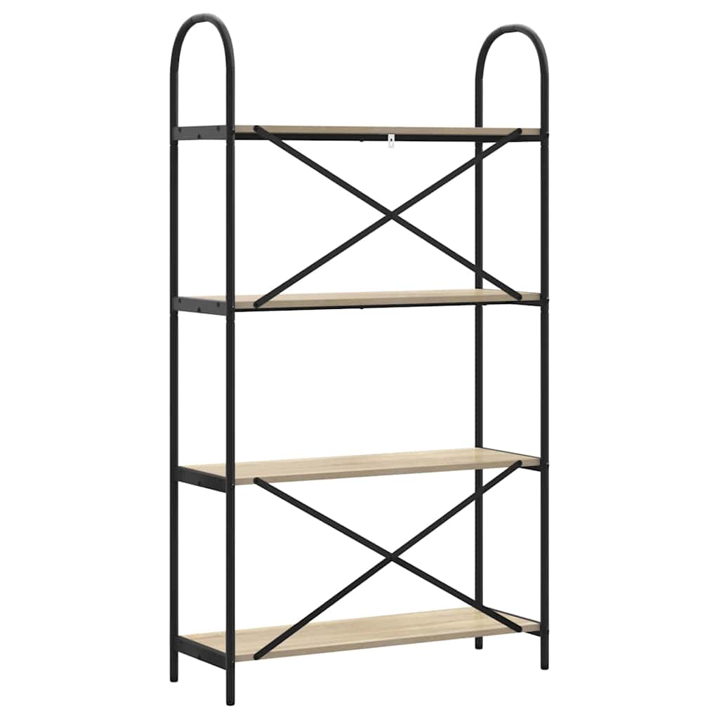 vidaXL Bücherregal Sonoma-Eiche 80 x 30 x 146 cm Holzwerkstoff