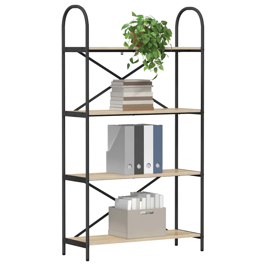 vidaXL Bücherregal Sonoma-Eiche 80 x 30 x 146 cm Holzwerkstoff