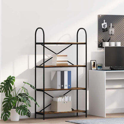 vidaXL Bücherregal Geräucherte Eiche 80 x 30 x 146 cm Holzwerkstoff