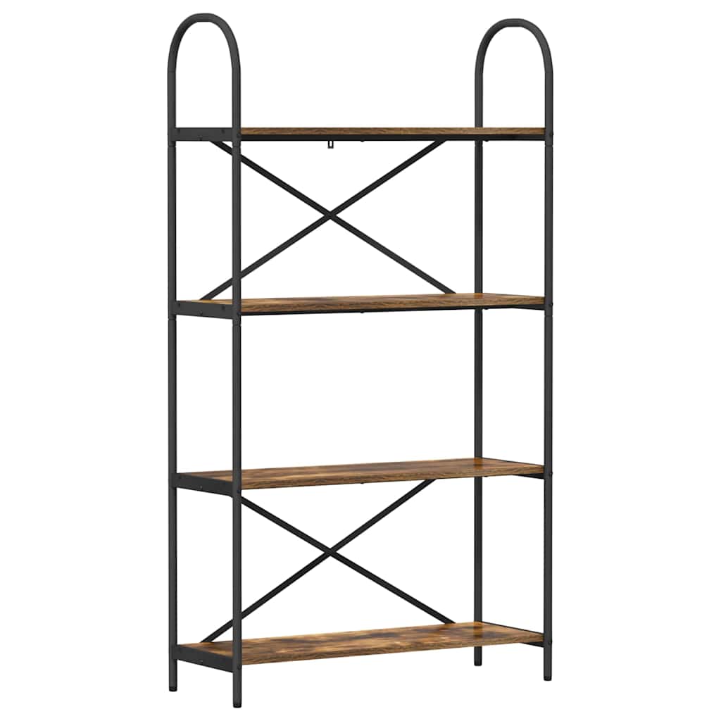 vidaXL Bücherregal Geräucherte Eiche 80 x 30 x 146 cm Holzwerkstoff