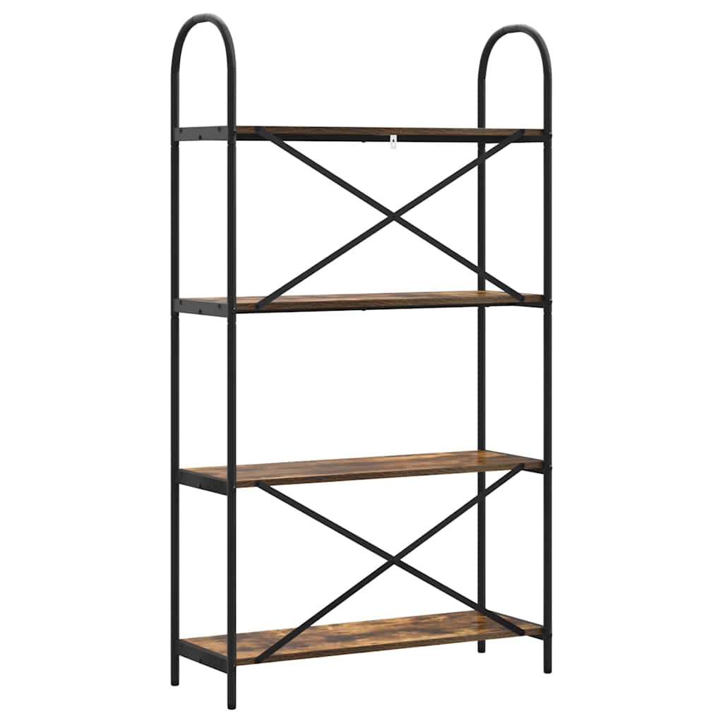 vidaXL Bücherregal Geräucherte Eiche 80 x 30 x 146 cm Holzwerkstoff