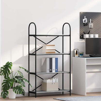 vidaXL Bibliothèque Gris Sonoma 80 x 30 x 146 cm Bois d'ingénierie