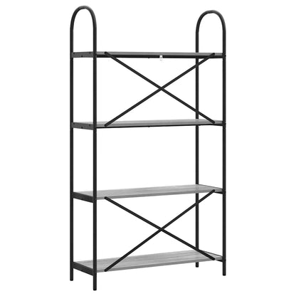 vidaXL Bibliothèque Gris Sonoma 80 x 30 x 146 cm Bois d'ingénierie