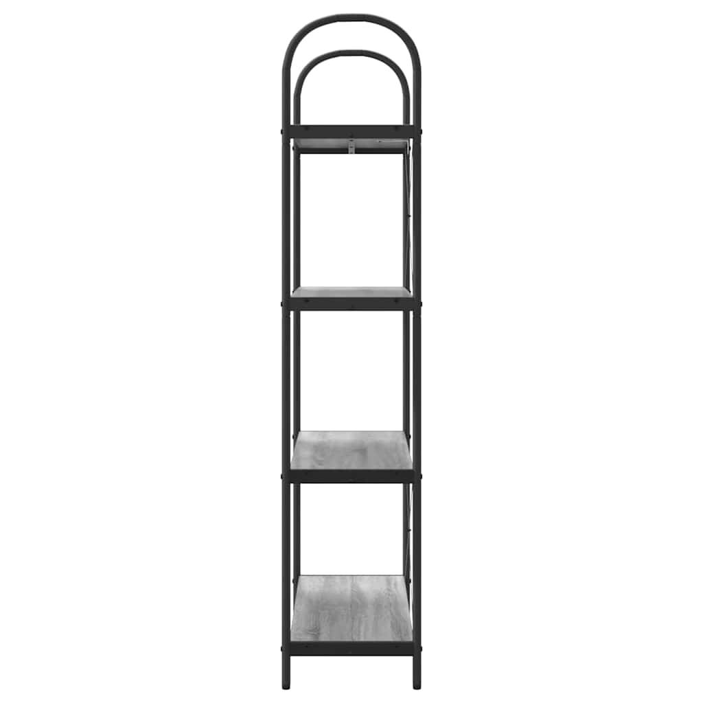 vidaXL Bibliothèque Gris Sonoma 80 x 30 x 146 cm Bois d'ingénierie