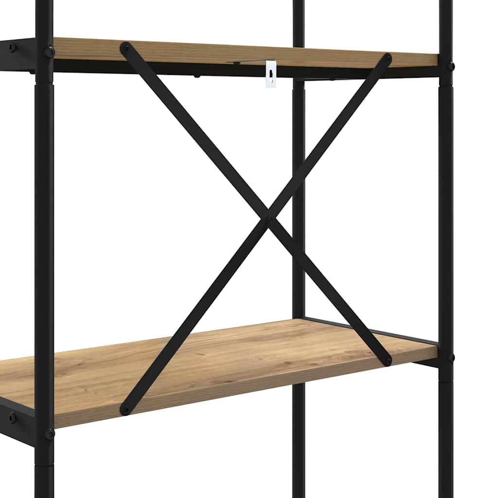 vidaXL Bücherregal Artisan-Eiche 80 x 30 x 146 cm Holzwerkstoff
