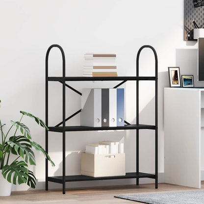 vidaXL Bücherregal Schwarz Eichen-Optik 80 x 30 x 109 cm Holzwerkstoff