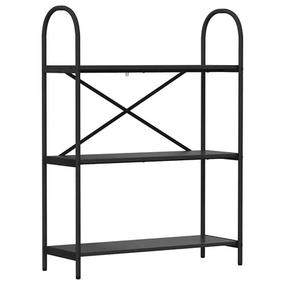 vidaXL Bücherregal Schwarz Eichen-Optik 80 x 30 x 109 cm Holzwerkstoff