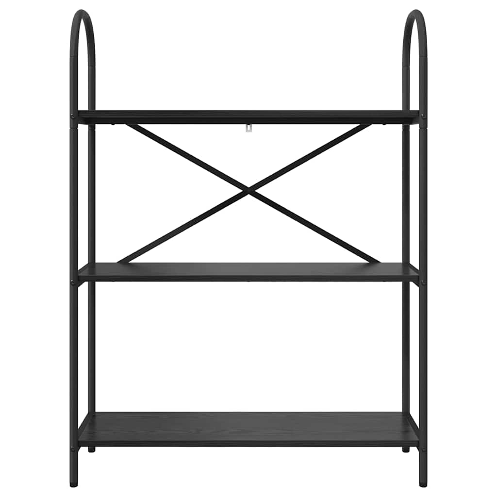vidaXL Bücherregal Schwarz Eichen-Optik 80 x 30 x 109 cm Holzwerkstoff