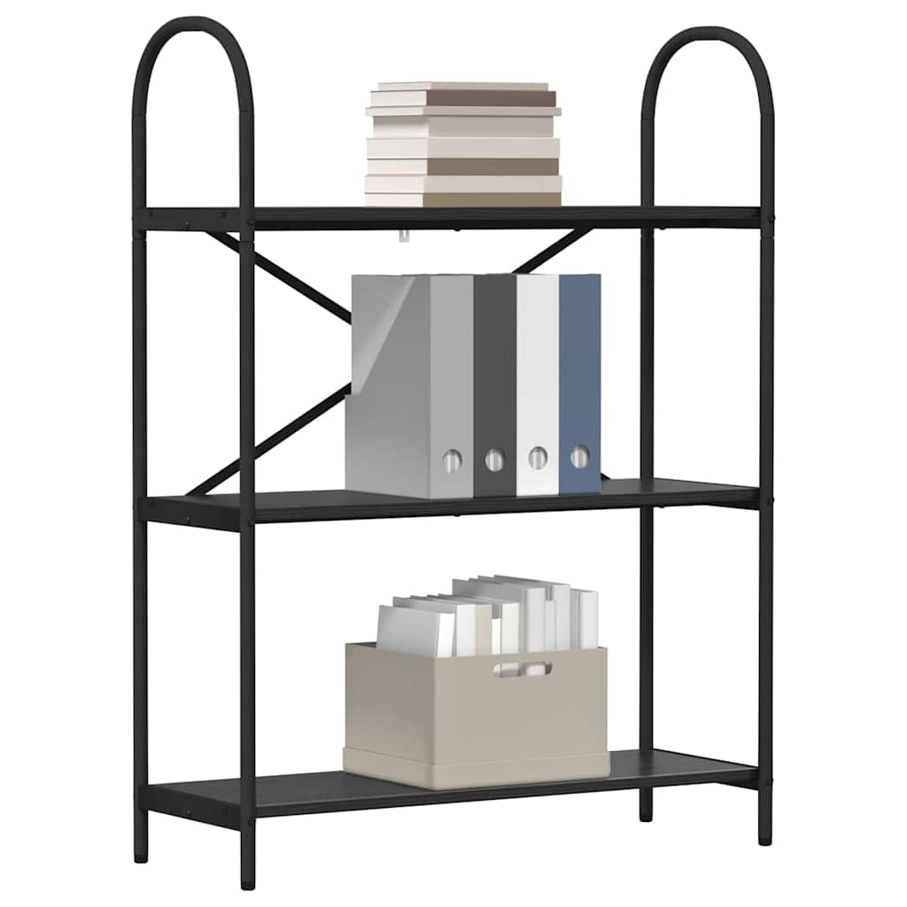 vidaXL Bücherregal Schwarz Eichen-Optik 80 x 30 x 109 cm Holzwerkstoff