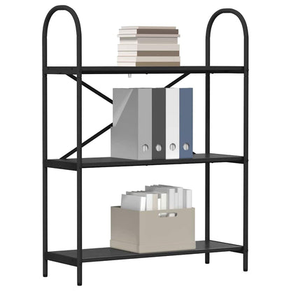vidaXL Bücherregal Schwarz Eichen-Optik 80 x 30 x 109 cm Holzwerkstoff