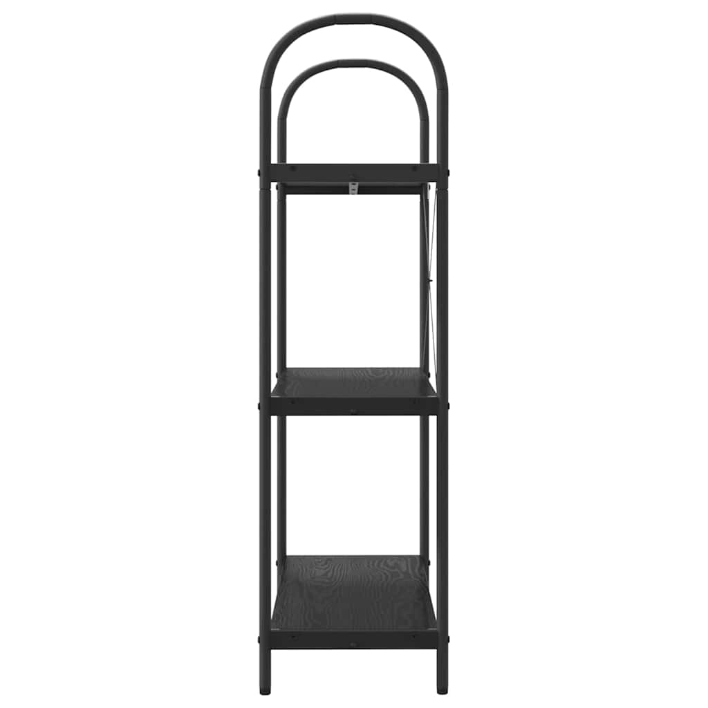 vidaXL Bücherregal Schwarz Eichen-Optik 80 x 30 x 109 cm Holzwerkstoff