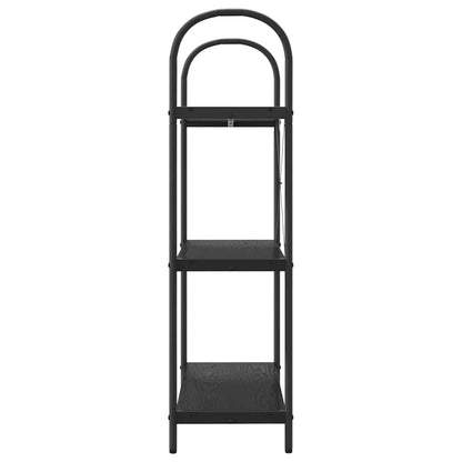 vidaXL Bücherregal Schwarz Eichen-Optik 80 x 30 x 109 cm Holzwerkstoff
