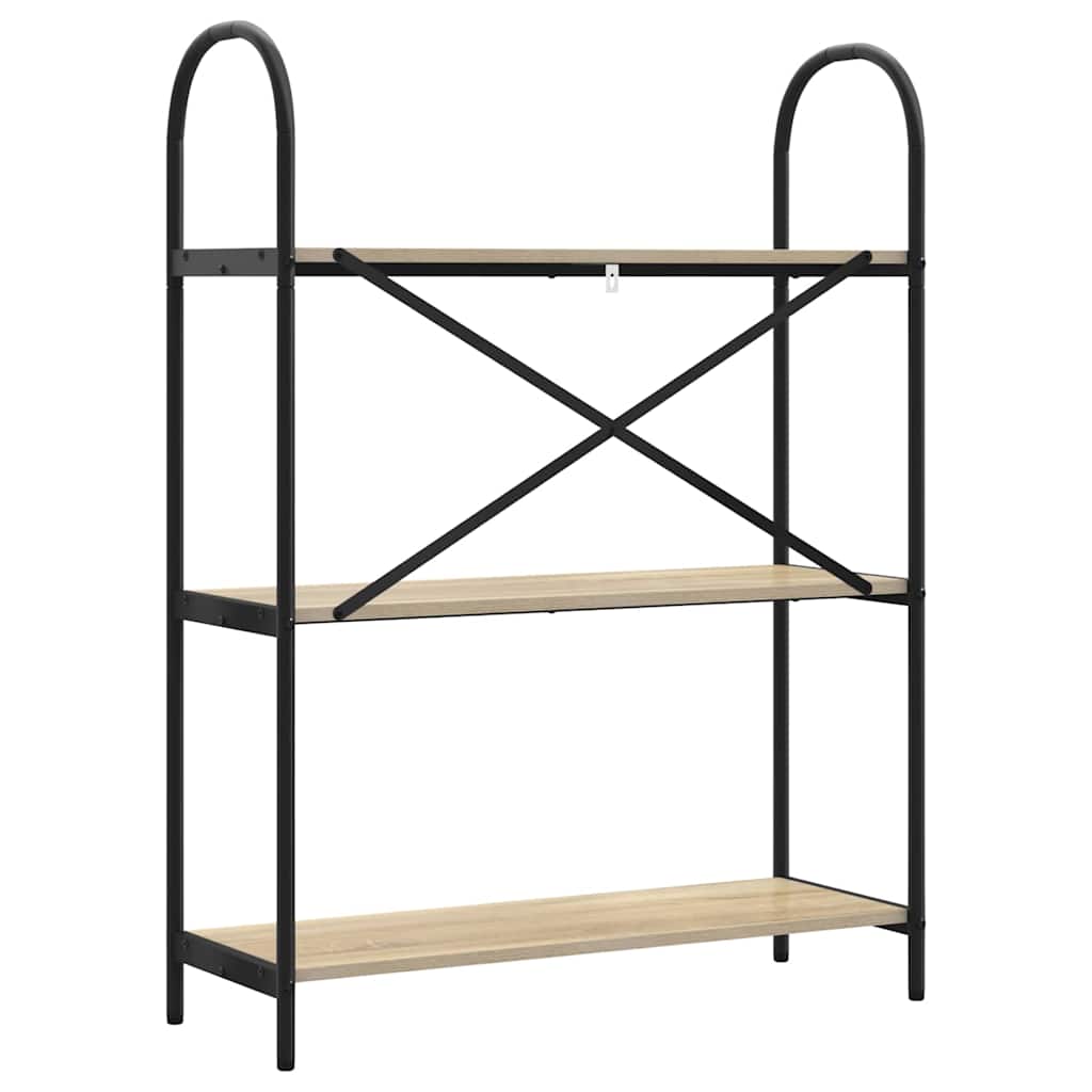 vidaXL Bücherregal Sonoma-Eiche 80 x 30 x 109 cm Holzwerkstoff