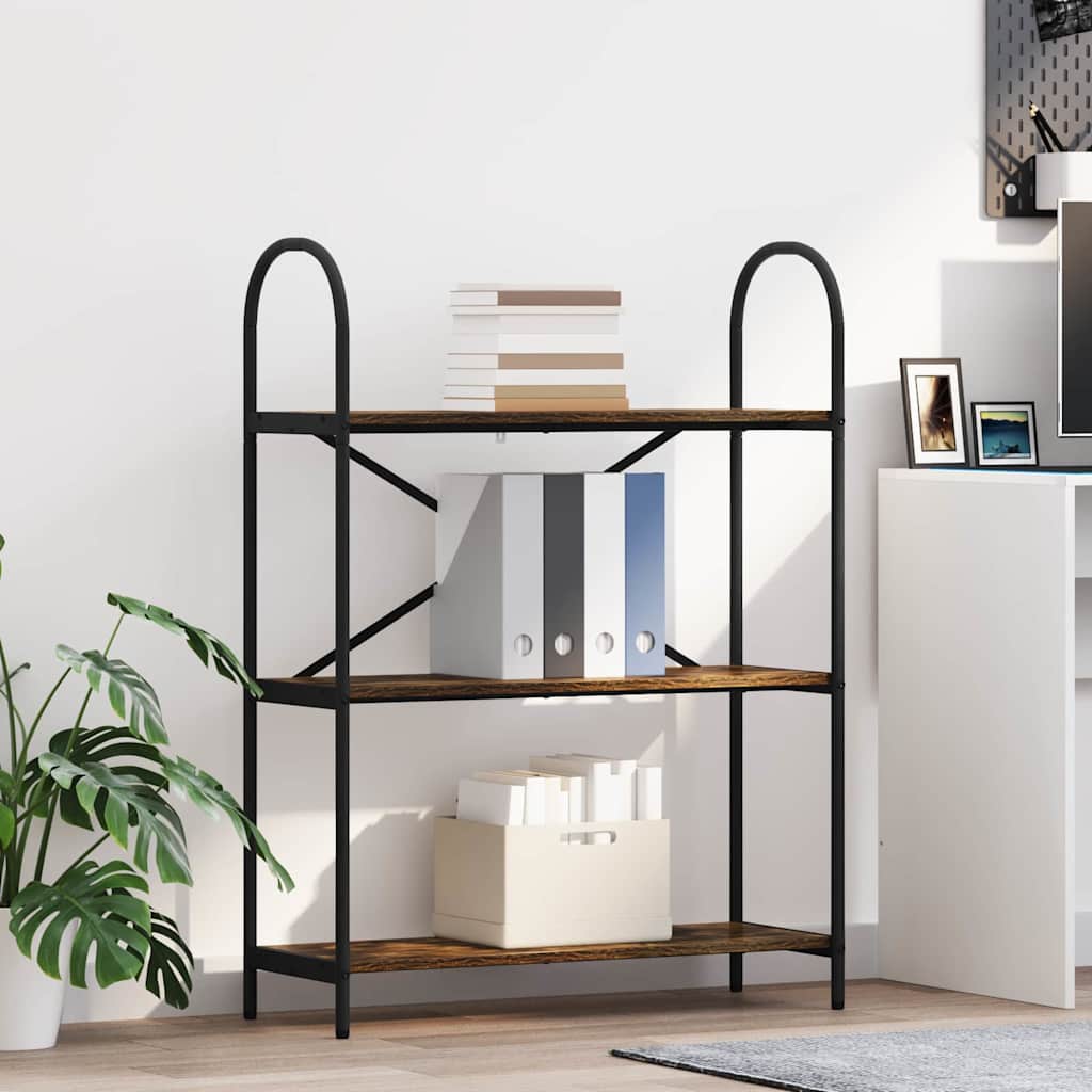 Bücherregal Geräucherte Eiche 80 x 30 x 109 cm Holzwerkstoff