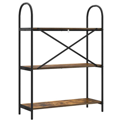 Bücherregal Geräucherte Eiche 80 x 30 x 109 cm Holzwerkstoff