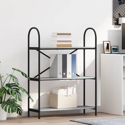 vidaXL Bücherregal Graues Sonoma 80 x 30 x 109 cm Holzwerkstoff