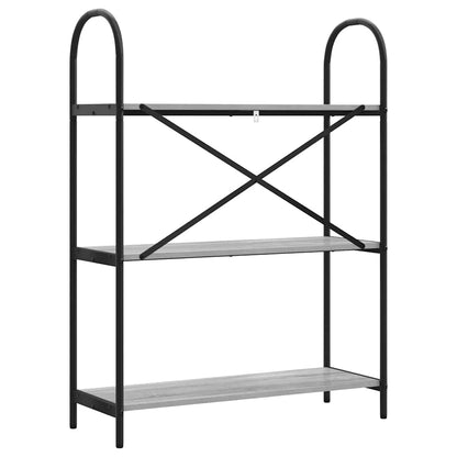 vidaXL Bücherregal Graues Sonoma 80 x 30 x 109 cm Holzwerkstoff
