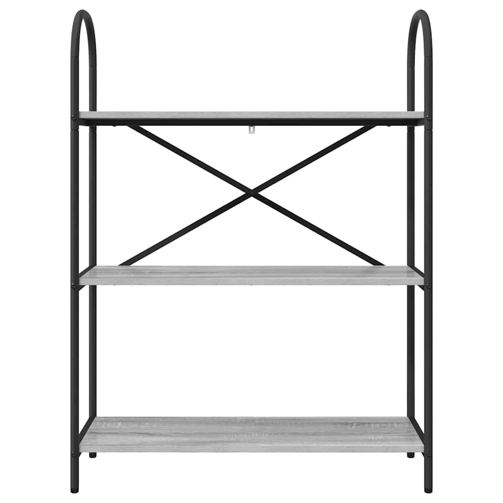 vidaXL Bücherregal Graues Sonoma 80 x 30 x 109 cm Holzwerkstoff