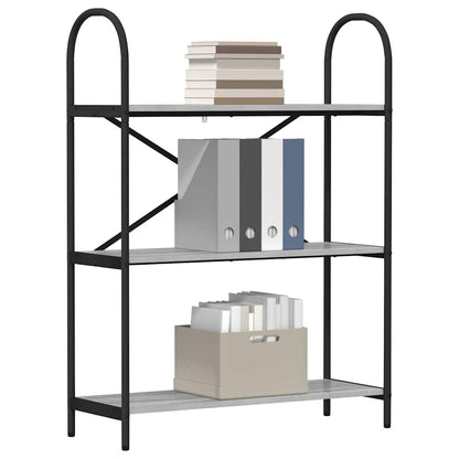 vidaXL Bücherregal Graues Sonoma 80 x 30 x 109 cm Holzwerkstoff