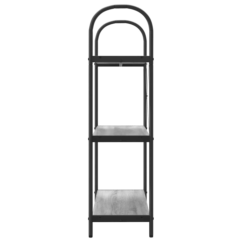 vidaXL Bücherregal Graues Sonoma 80 x 30 x 109 cm Holzwerkstoff