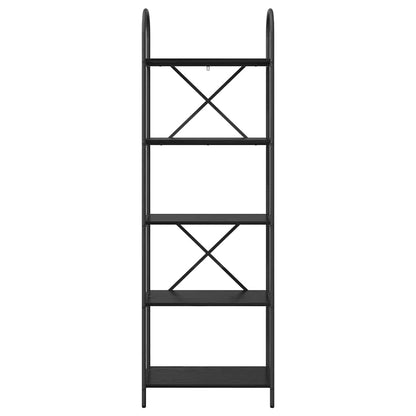 vidaXL Bücherregal Schwarz Eichen-Optik 60 x 30 x 183 cm Holzwerkstoff