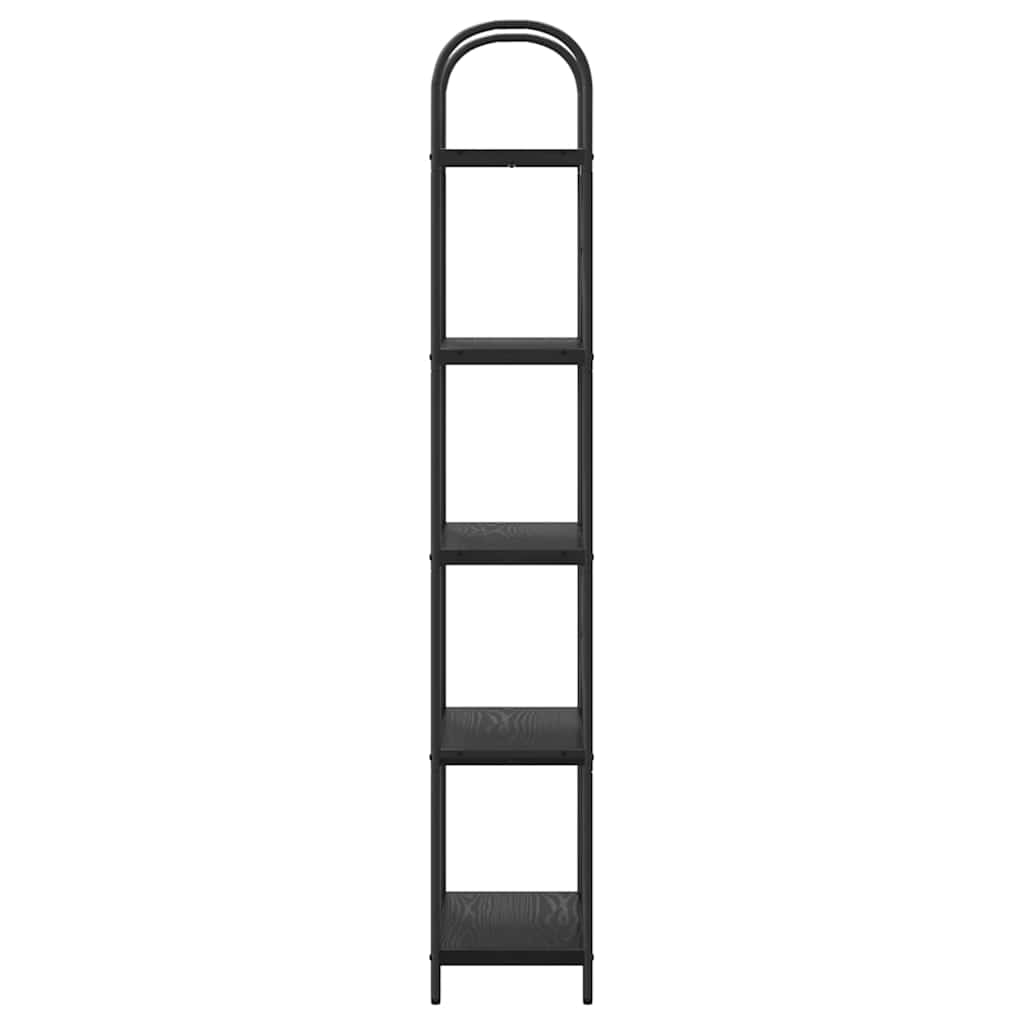 vidaXL Bücherregal Schwarz Eichen-Optik 60 x 30 x 183 cm Holzwerkstoff