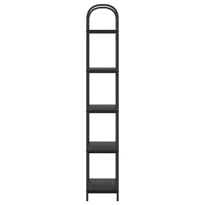 vidaXL Bücherregal Schwarz Eichen-Optik 60 x 30 x 183 cm Holzwerkstoff