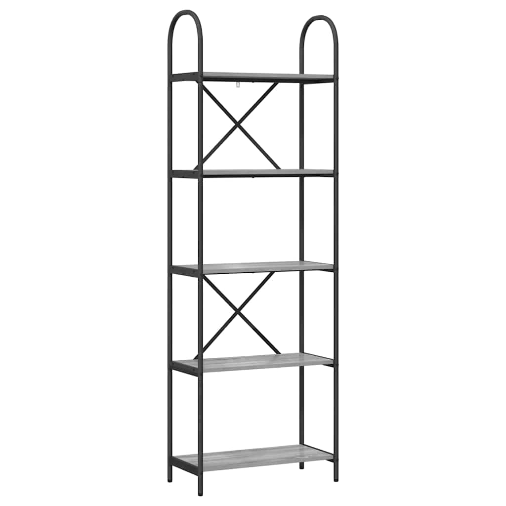 Bücherregal Graues Sonoma 60 x 30 x 183 cm Holzwerkstoff