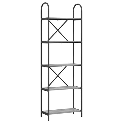 Bücherregal Graues Sonoma 60 x 30 x 183 cm Holzwerkstoff