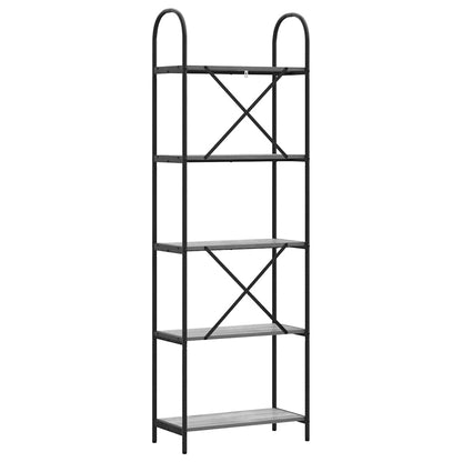 Bücherregal Graues Sonoma 60 x 30 x 183 cm Holzwerkstoff