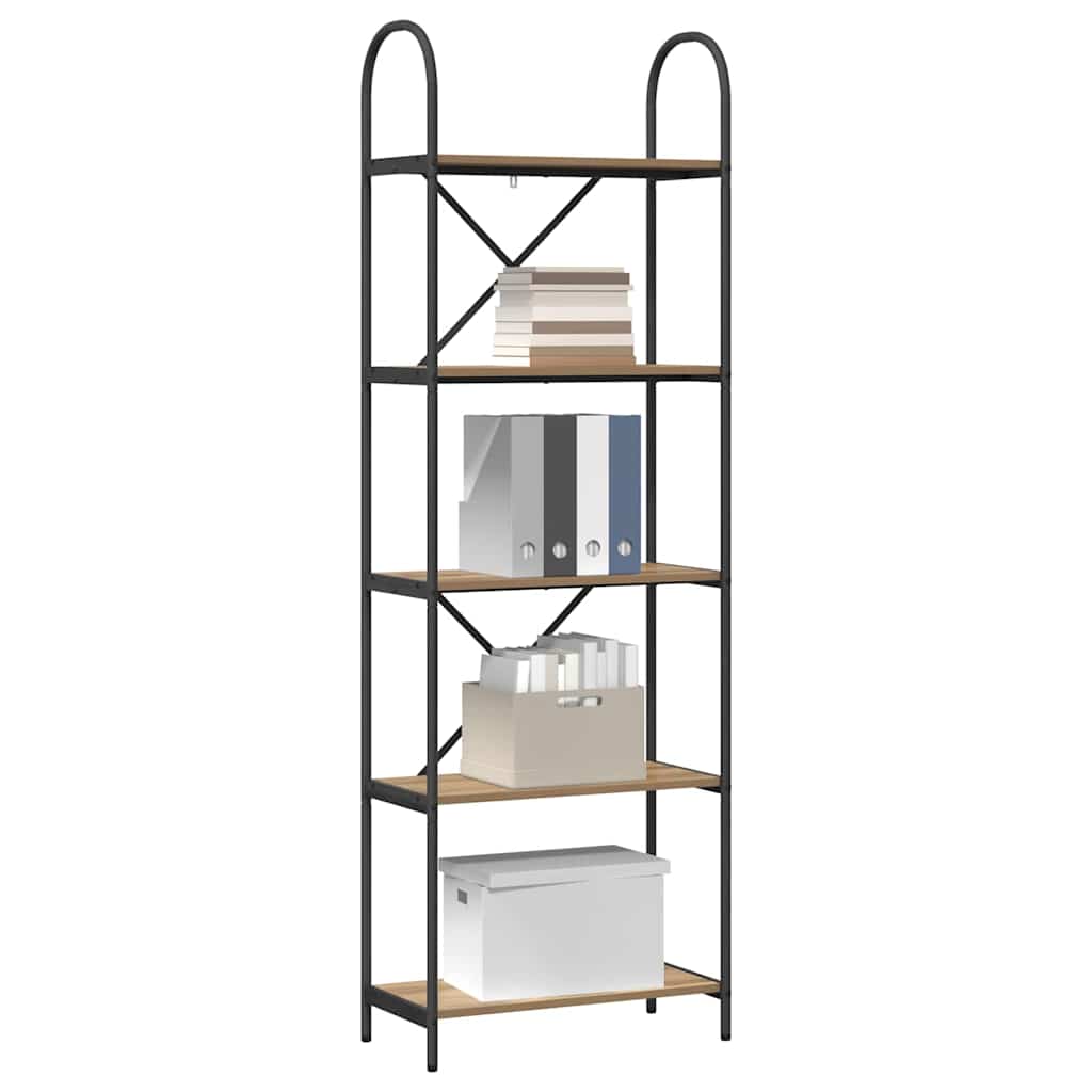 vidaXL Bücherregal Artisan-Eiche 60 x 30 x 183 cm Holzwerkstoff