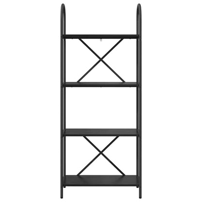 Bücherregal Schwarz Eichen-Optik 60 x 30 x 146 cm Holzwerkstoff