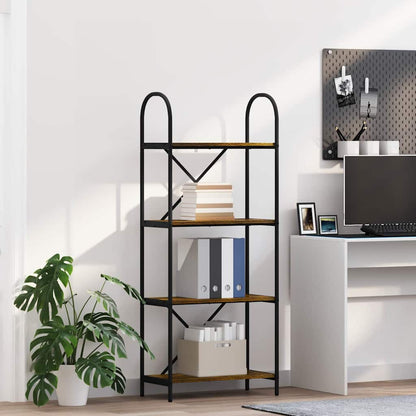 vidaXL Bücherregal Geräucherte Eiche 60 x 30 x 146 cm Holzwerkstoff