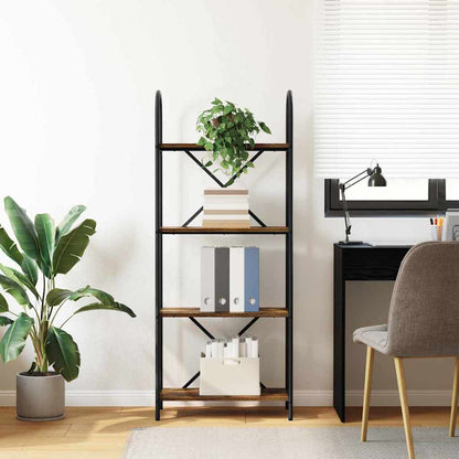 vidaXL Bücherregal Geräucherte Eiche 60 x 30 x 146 cm Holzwerkstoff