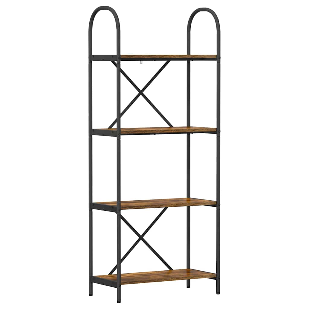 vidaXL Bücherregal Geräucherte Eiche 60 x 30 x 146 cm Holzwerkstoff